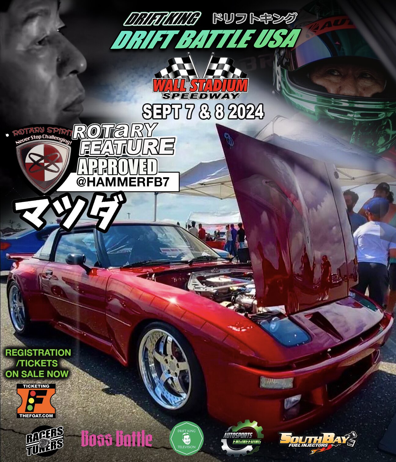 tickets on sale for drift battle usa